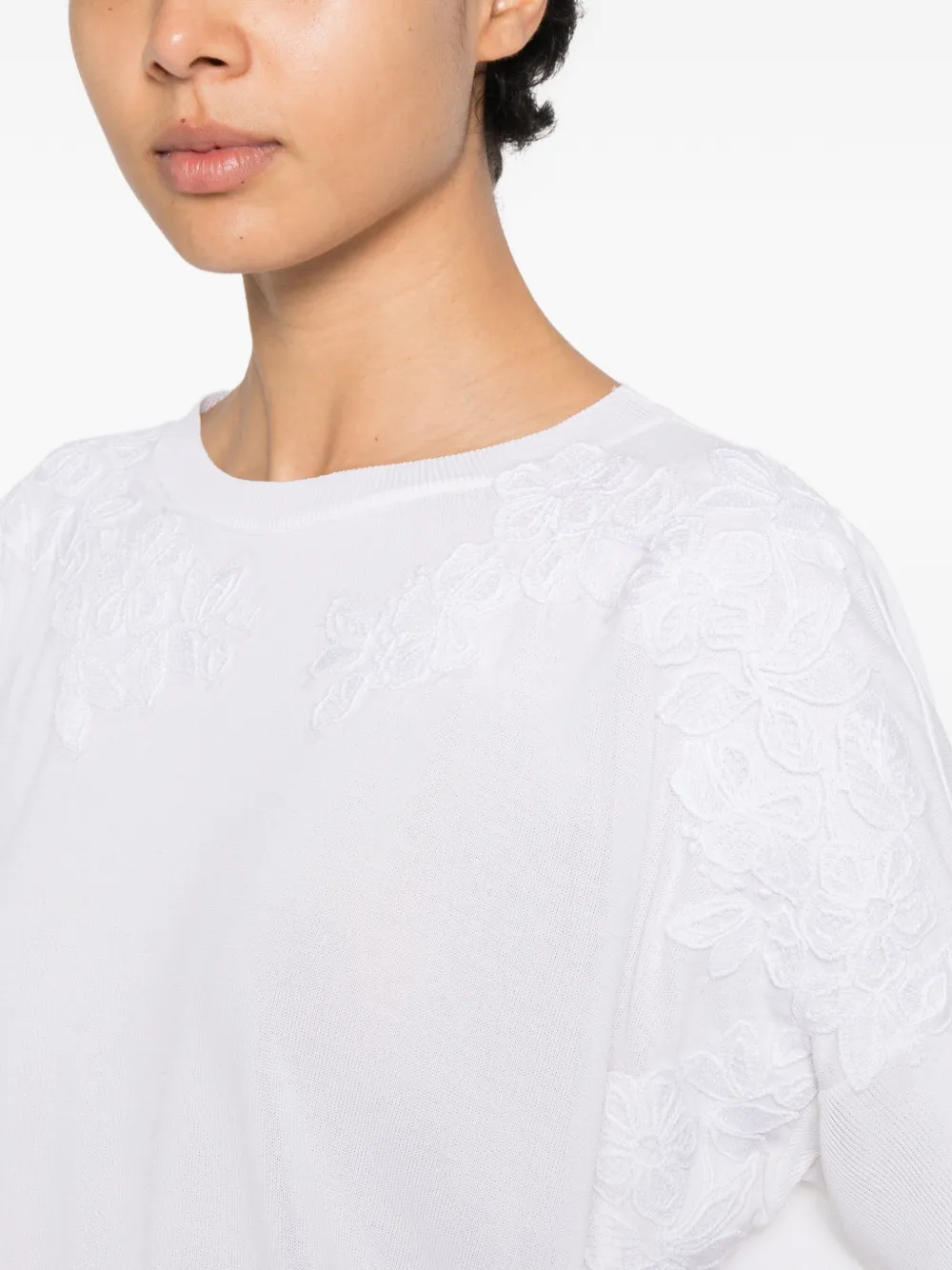 Lace Short-Sleeve T-Shirt