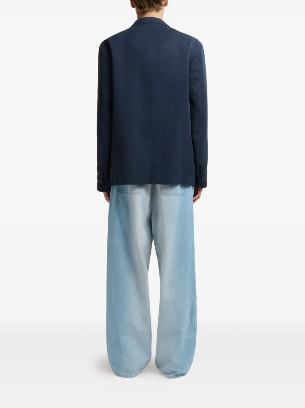 Marni Blazer met opgestikte zak en twee knopen Blauw