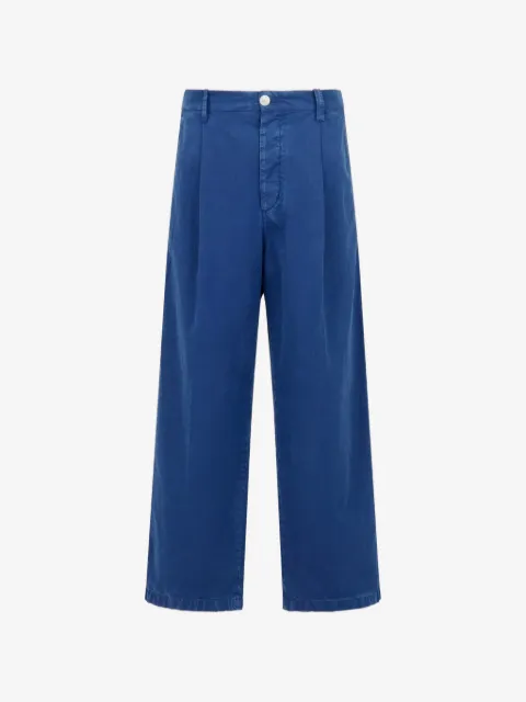 Marni Calça wide leg de algodão