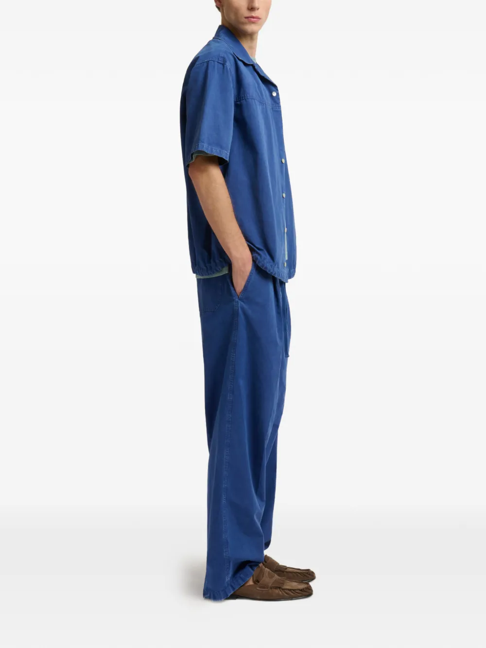 Marni Broek met wijde pijpen Blauw