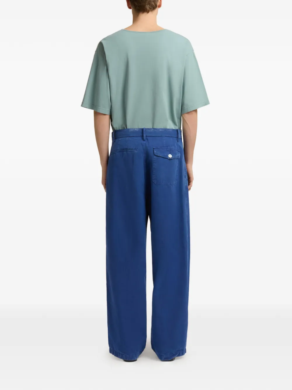 Marni Broek met wijde pijpen Blauw