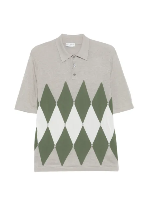 Ballantyne argyle-pattern polo shirt