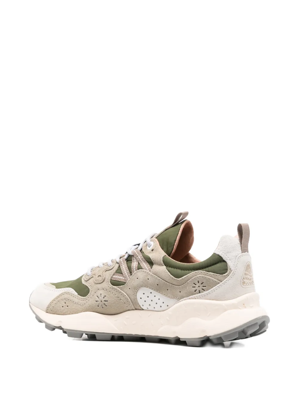 FLOWER MOUNTAIN Yamano 3 nubuck leren sneakers Groen