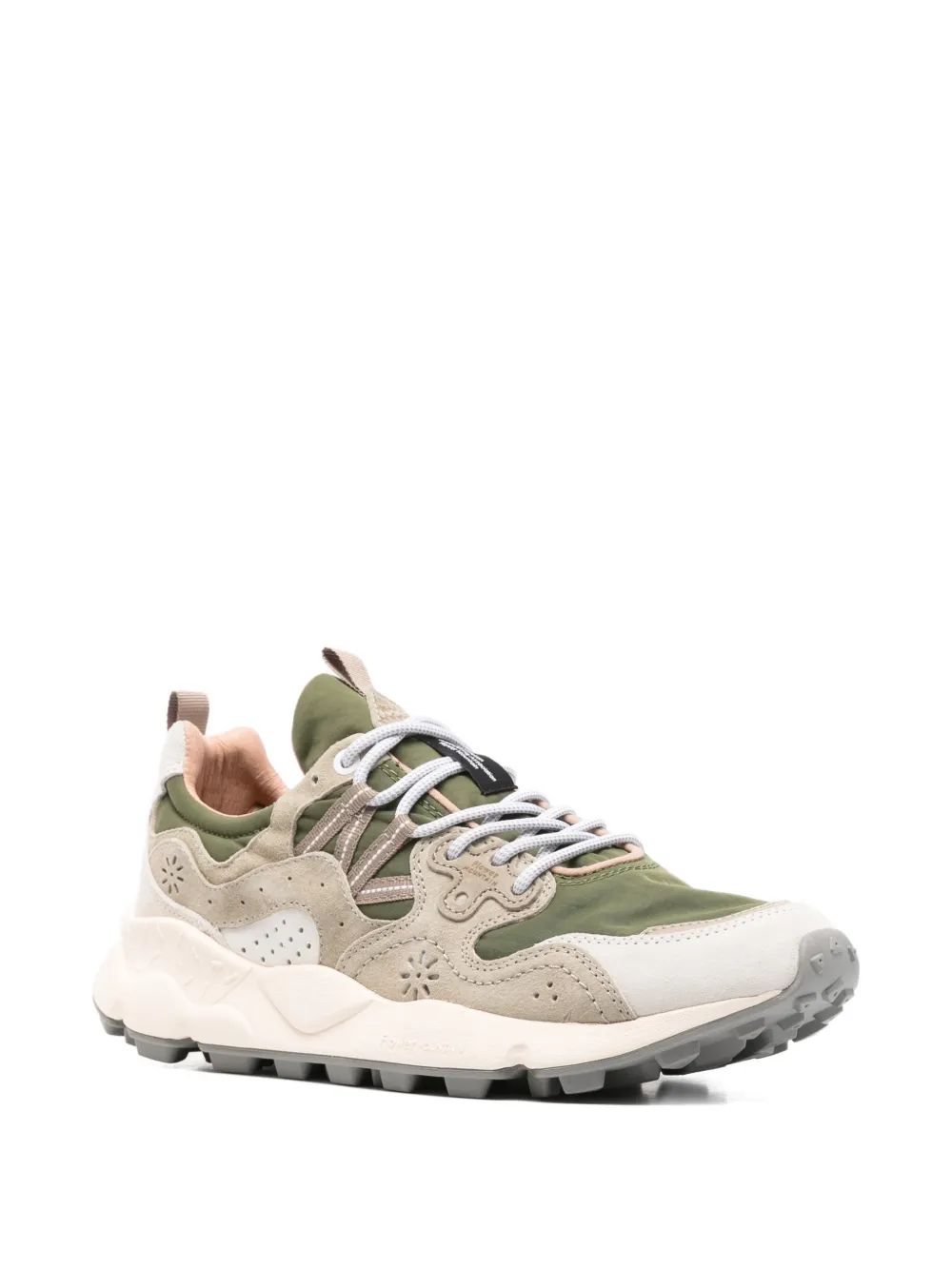 FLOWER MOUNTAIN Yamano 3 nubuck leren sneakers Groen