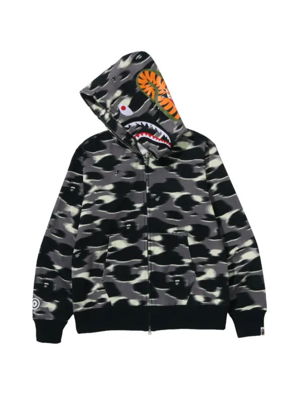 A BATHING APE® full-zip Hoodie | Black | FARFETCH