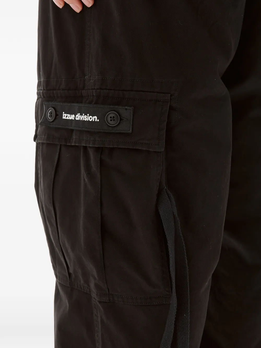  Izzue Logo-patch Trousers - Black 