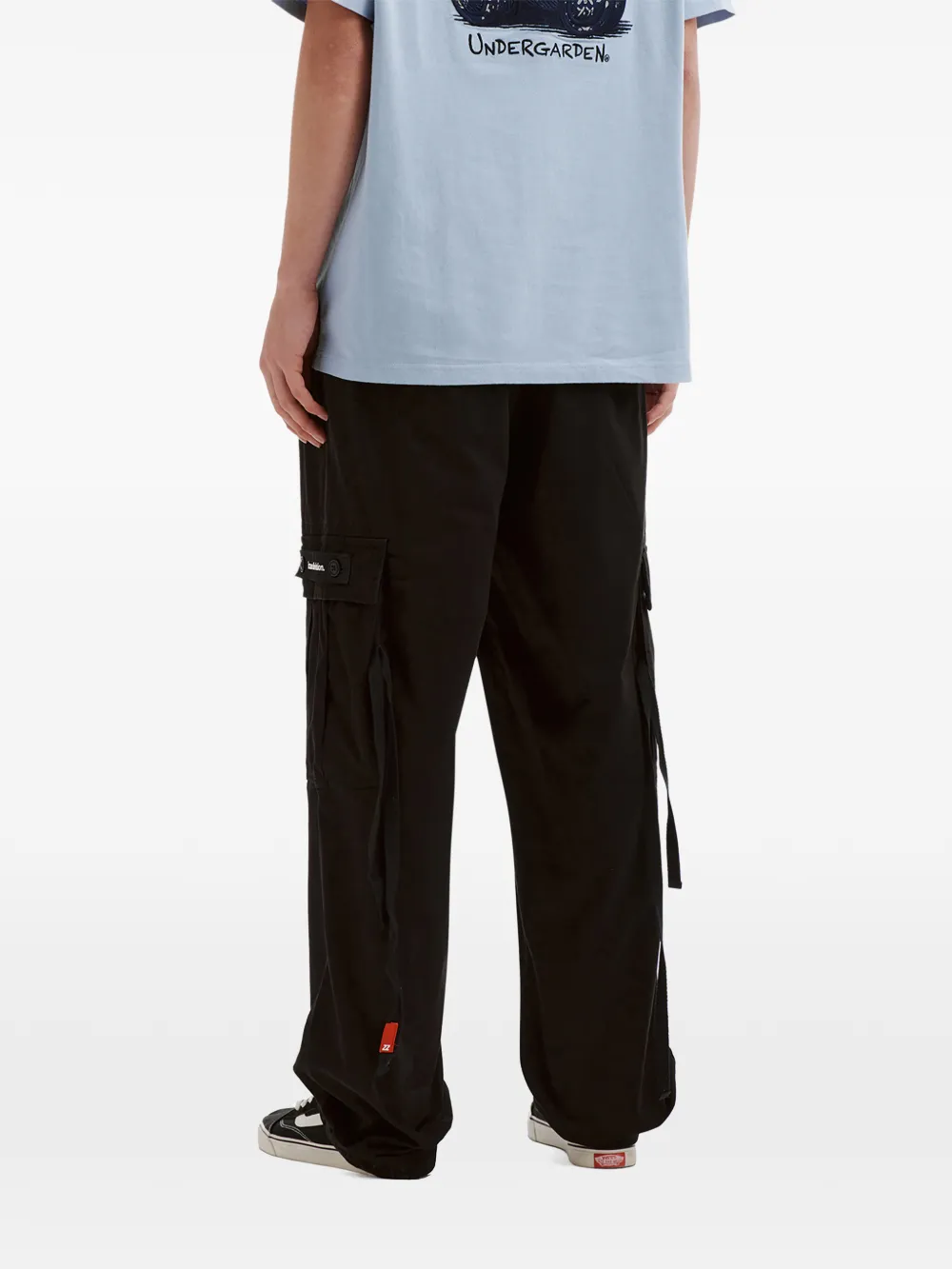 izzue Broek met logopatch Zwart