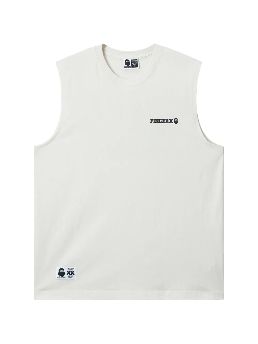 FINGERCROXX logo-print tank top - Nude