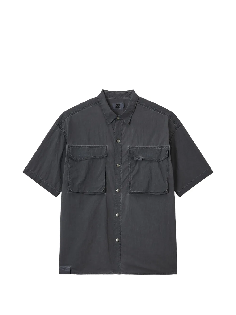 izzue flap-pocket shirt - Grigio