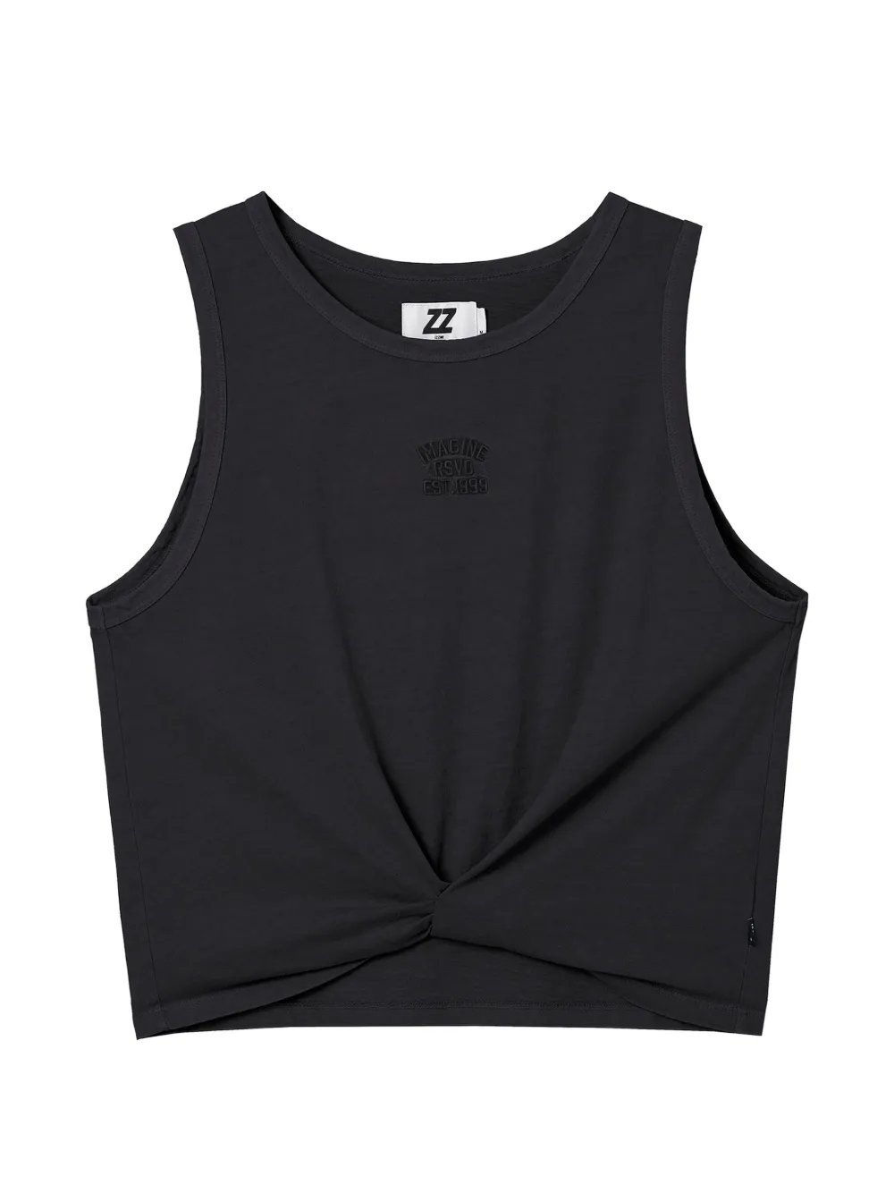 izzue knot-detail tank top - Nero