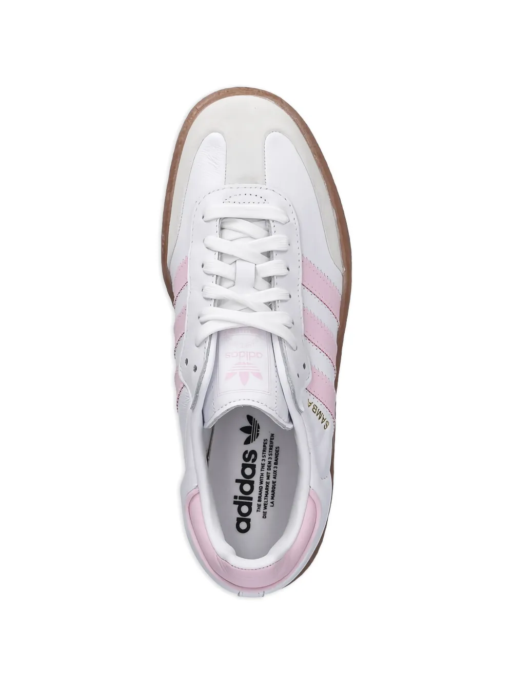 adidas Kids Samba platform sneakers Wit