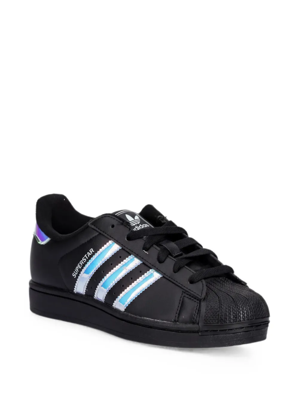 adidas Kids Superstar II three-stripe sneakers - Nero