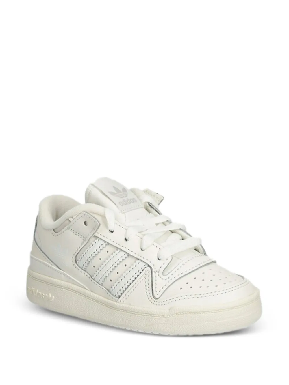 adidas Kids Forum Low stripes perforated sneakers - Bianco