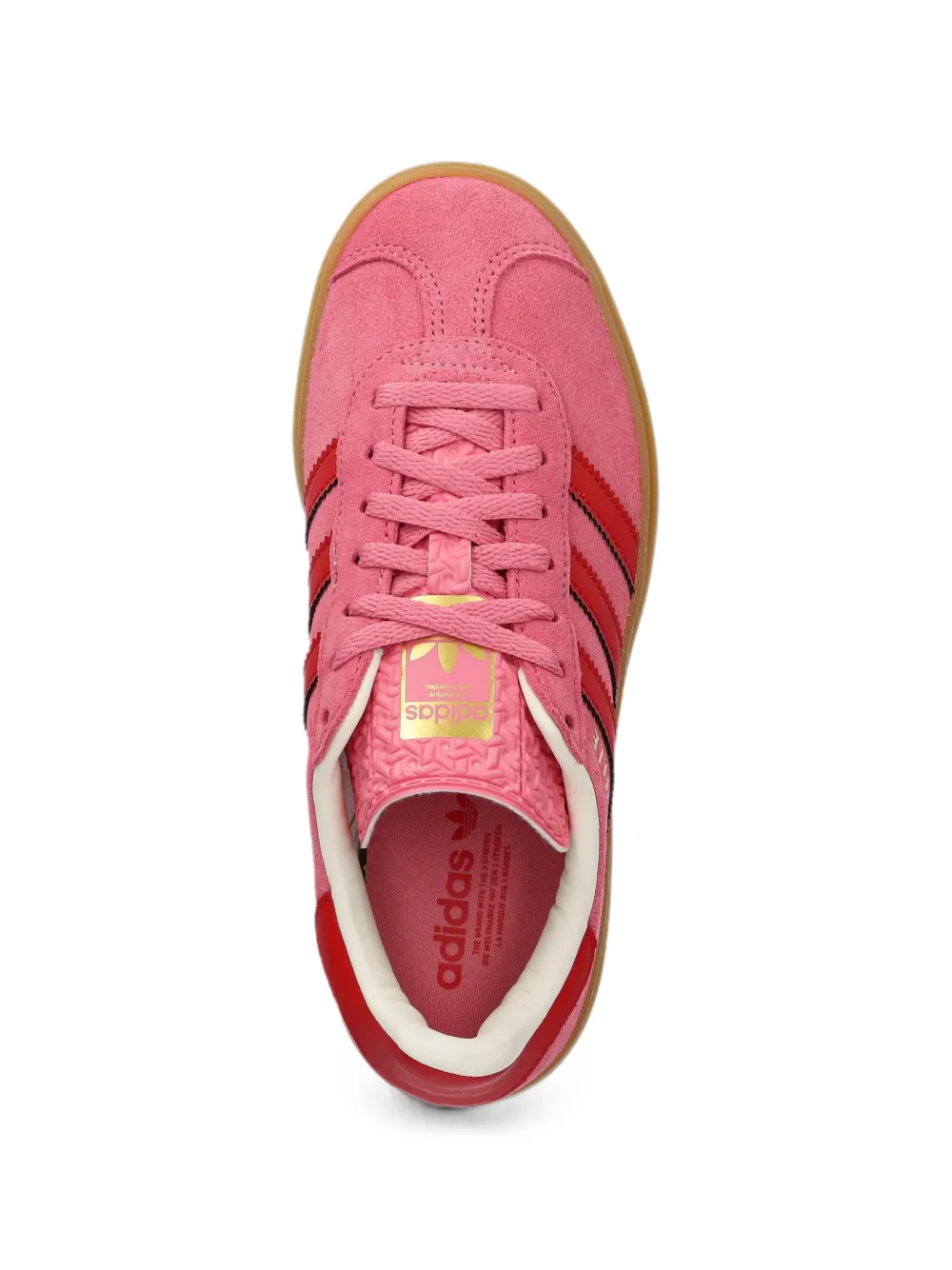 adidas Kids Gazelle Bold platform sneakers Roze