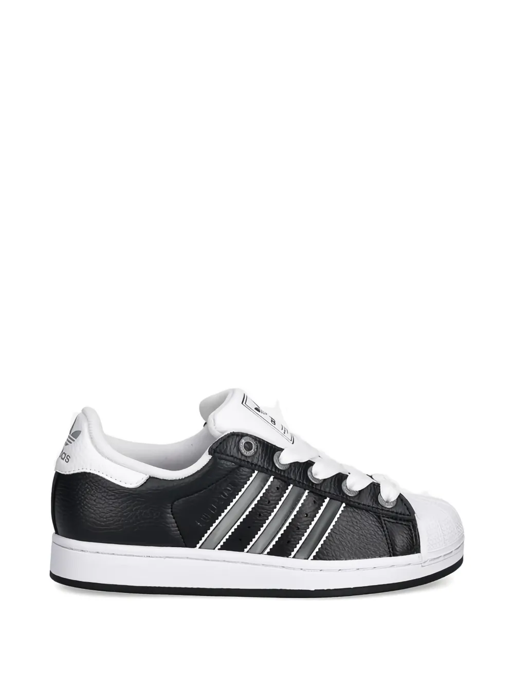 adidas Kids Superstar II stripe sneakers - Nero