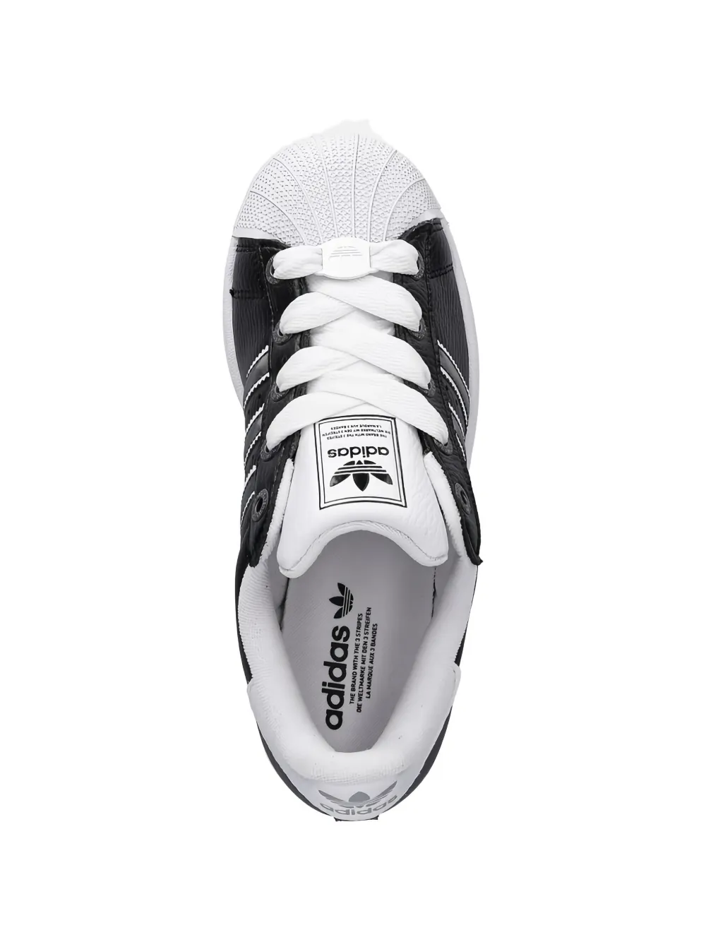 adidas Kids Superstar II stripe sneakers Zwart