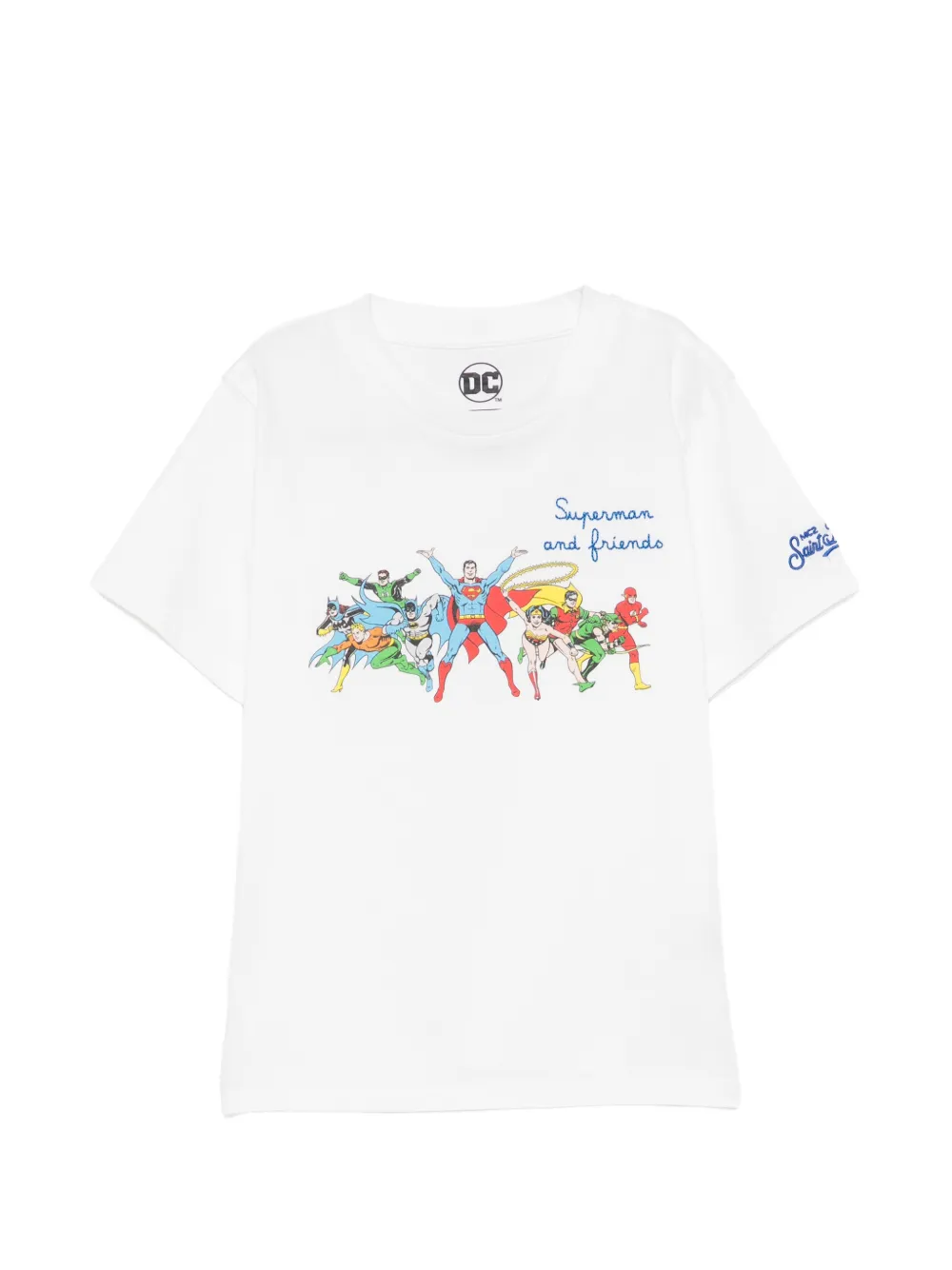 MC2 Saint Barth Kids x DC Denver cartoon-graphic T-shirt - Bianco