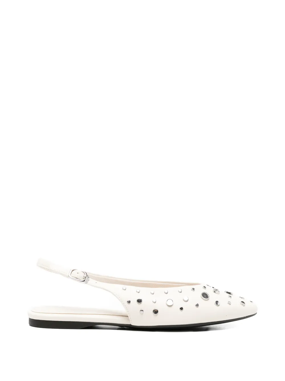 TAMARIS Slingback pumps met studs Beige