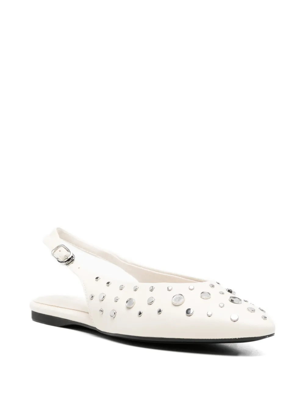 TAMARIS Slingback pumps met studs Beige
