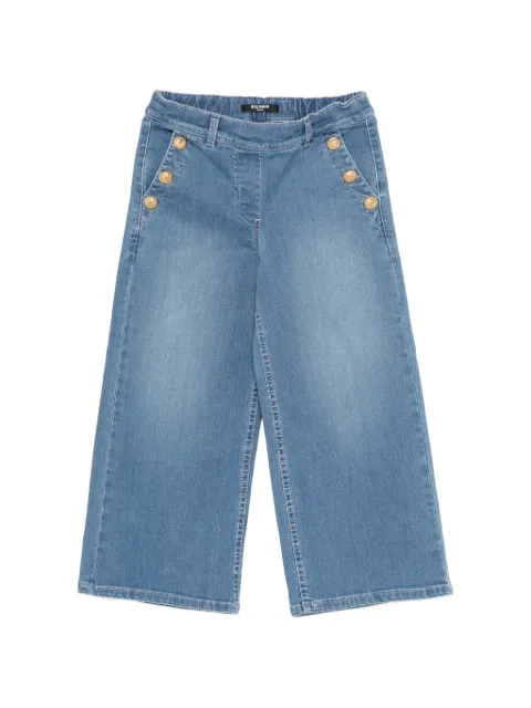 Balmain Kids jeans con detalle de botones