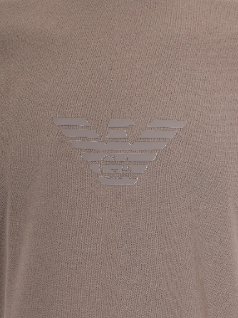 Emporio Armani T-shirt met print Beige