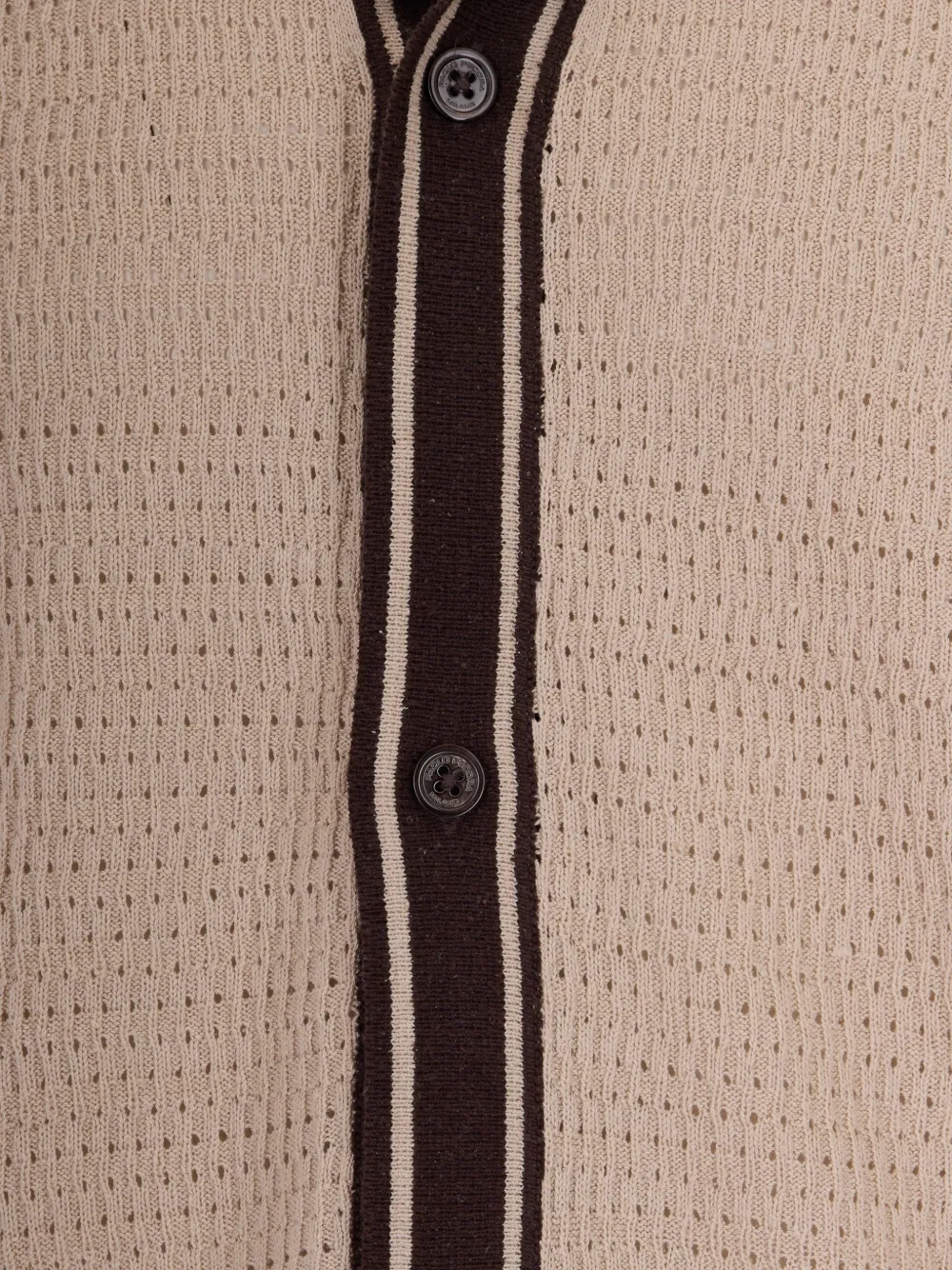  Paolo Pecora Button Striped Shirt - Neutrals 