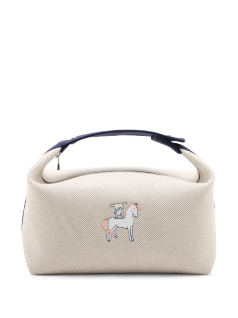 Hermès Pre-Owned 2021-2025 Large Toile Bride A Brac Cabriole Case vanity bag