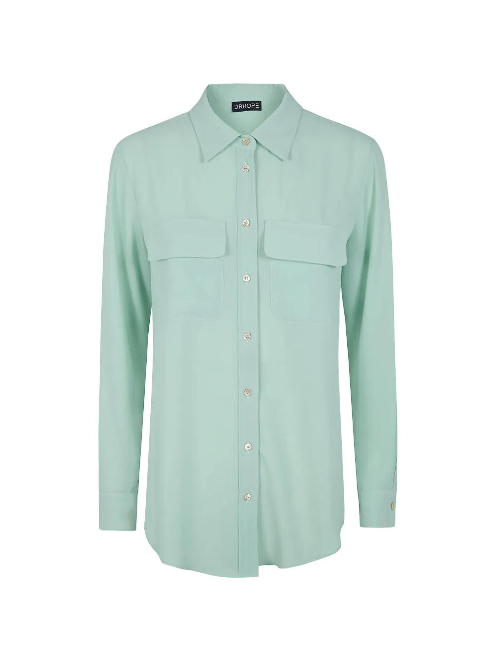 DRHOPE flap-pocket shirt - Verde