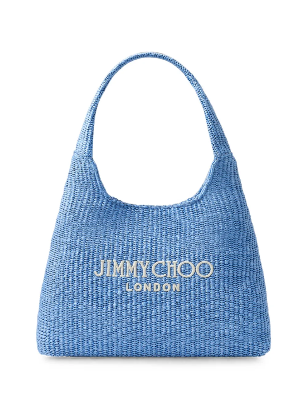 Jimmy Choo Hobo logo lettering shoulder bag - Blue
