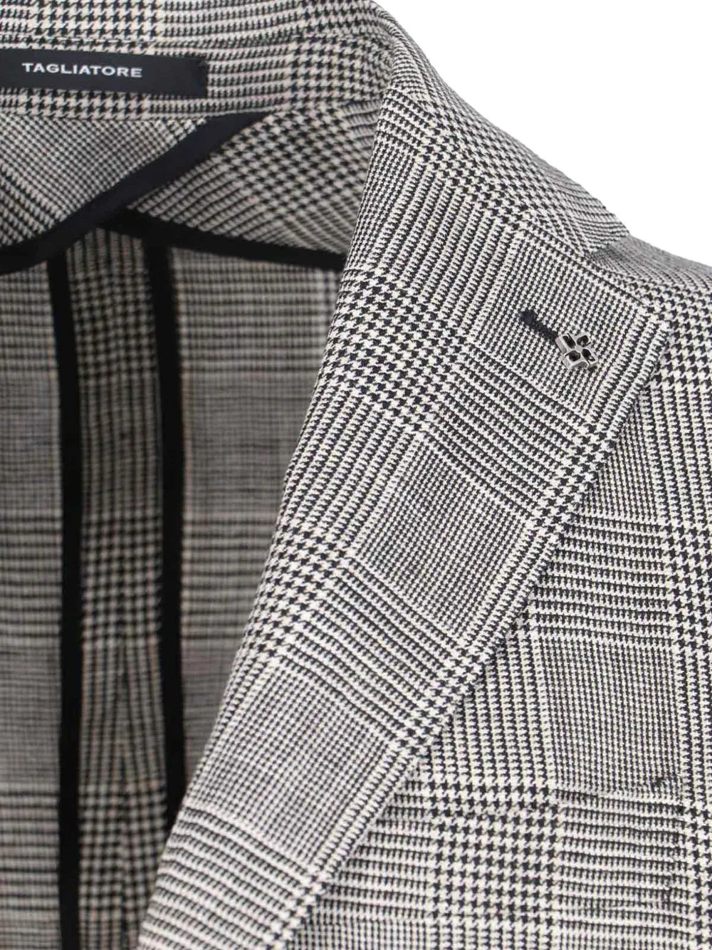 Tagliatore Geruite blazer Grijs