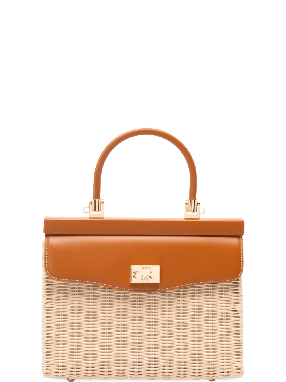 Rodo small wicker tote bag - Toni neutri