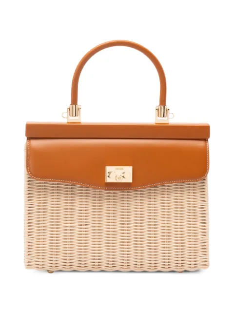 Rodo small wicker tote bag