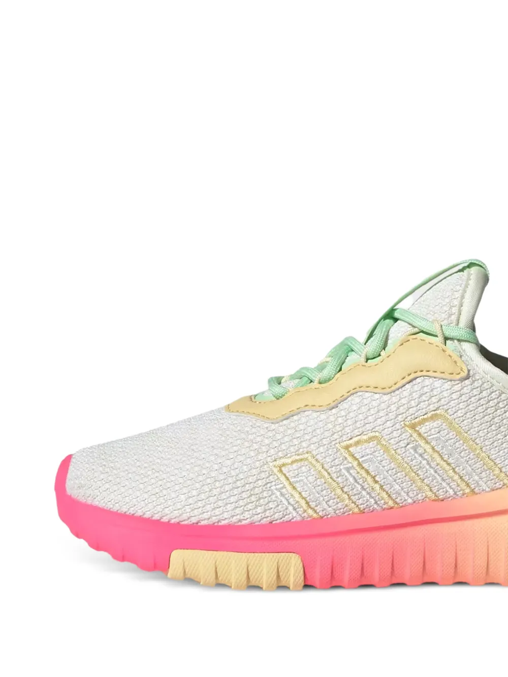  Adidas Kids Kaptir Flow 2.0 Three-stripe Sneakers - White 