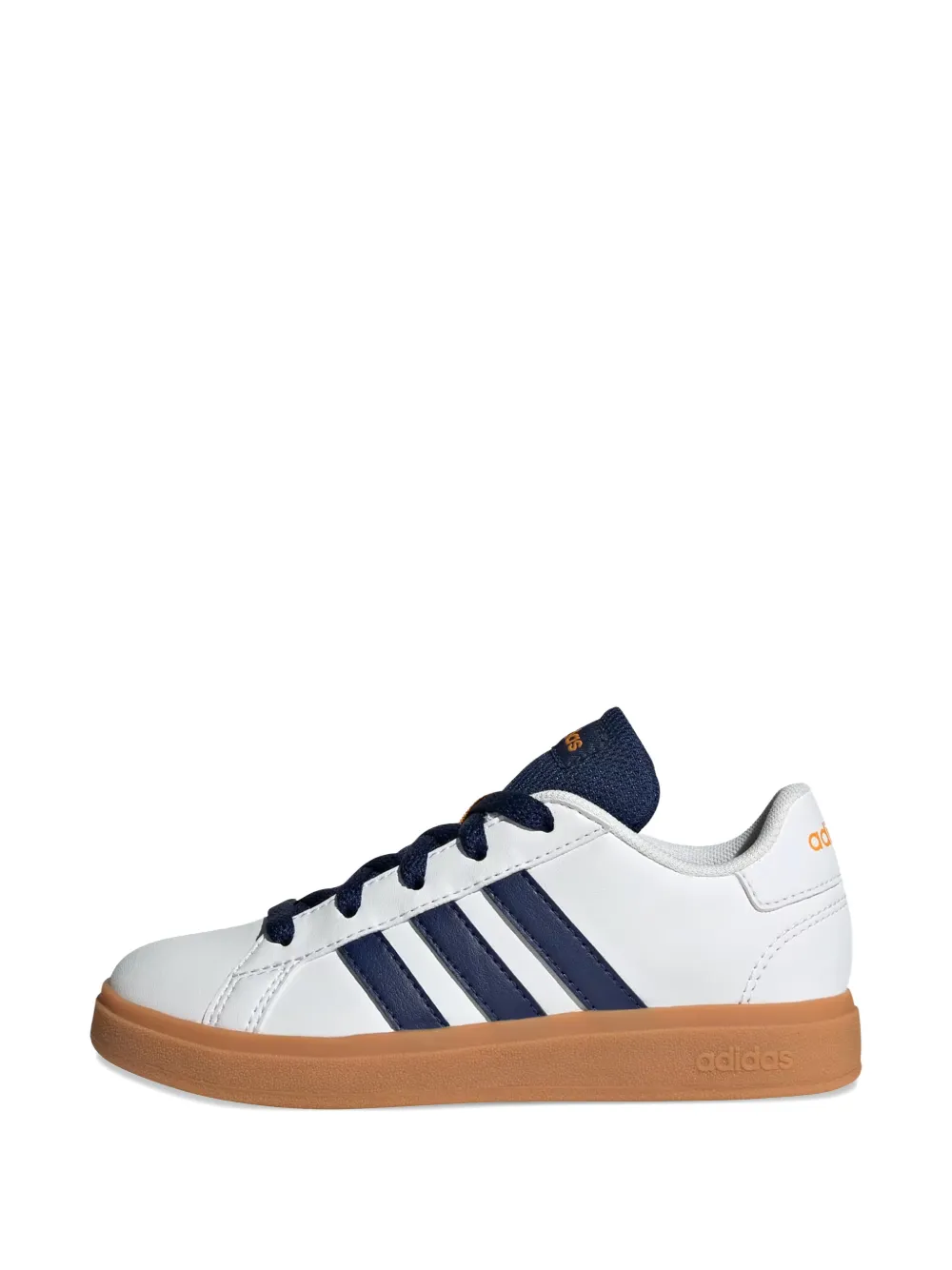 adidas Kids Grand Court Lifestyle gestreepte sneakers Wit