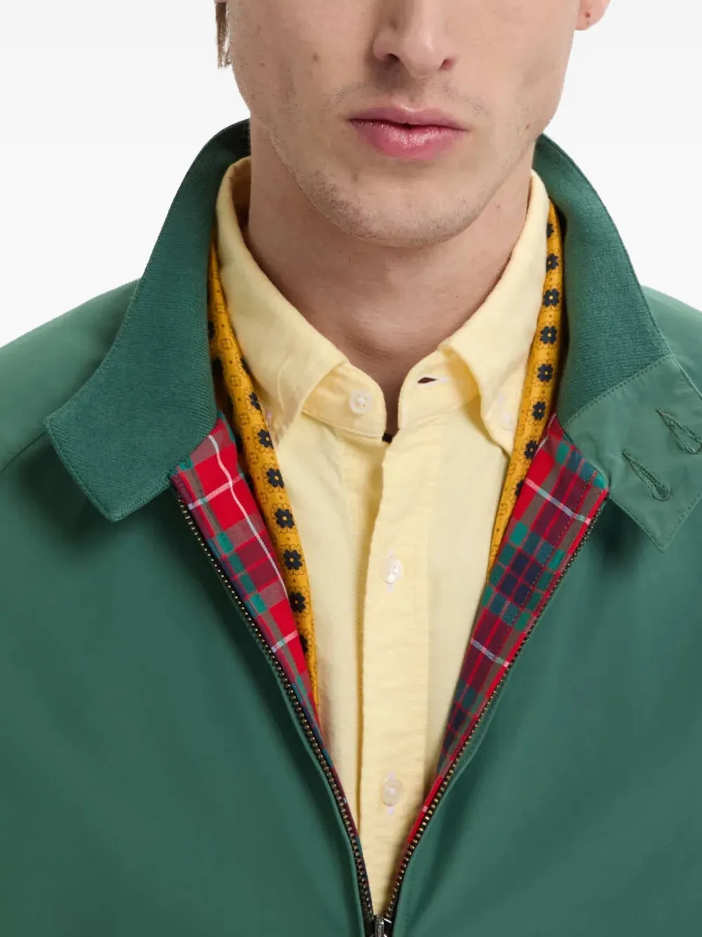 Baracuta Jack met rits Blauw
