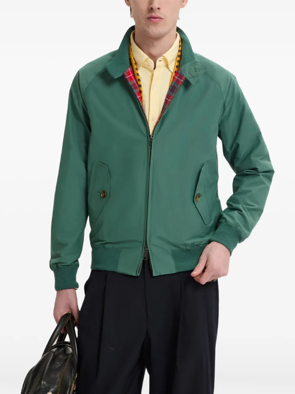 Baracuta Jack met rits Blauw