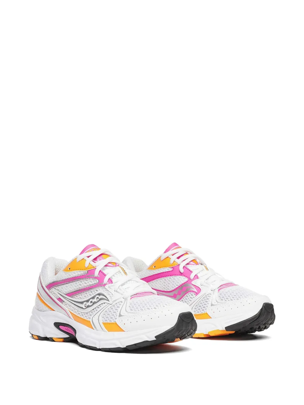 Saucony Grid Ride Millennium "White Pink Orange" sneakers Wit
