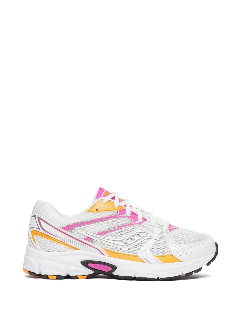 Saucony Grid Ride Millennium "White Pink Orange" sneakers Wit