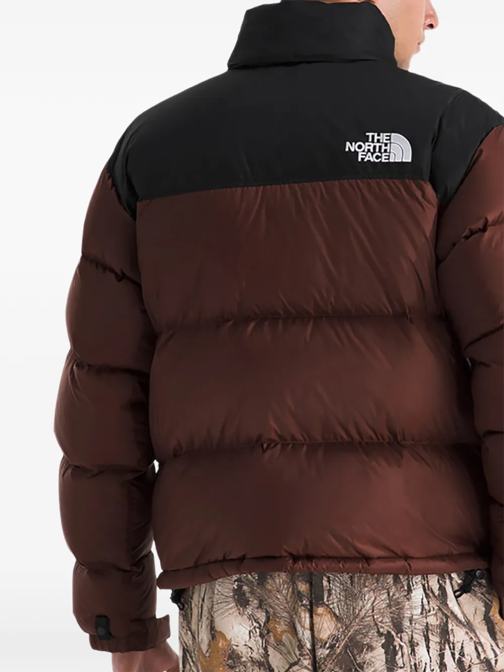 The North Face Donsjack met hoge hals Bruin