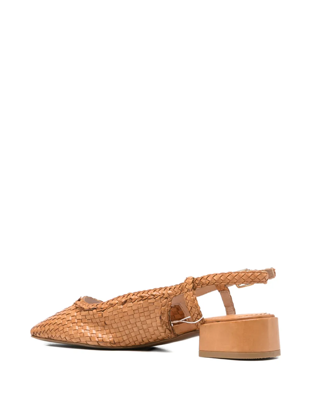Carmela Geweven slingback ballerina's Beige