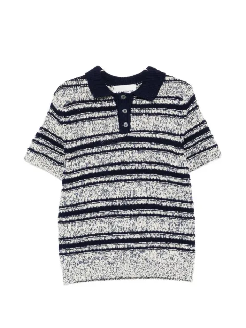 AMARANTO  striped button knitwear