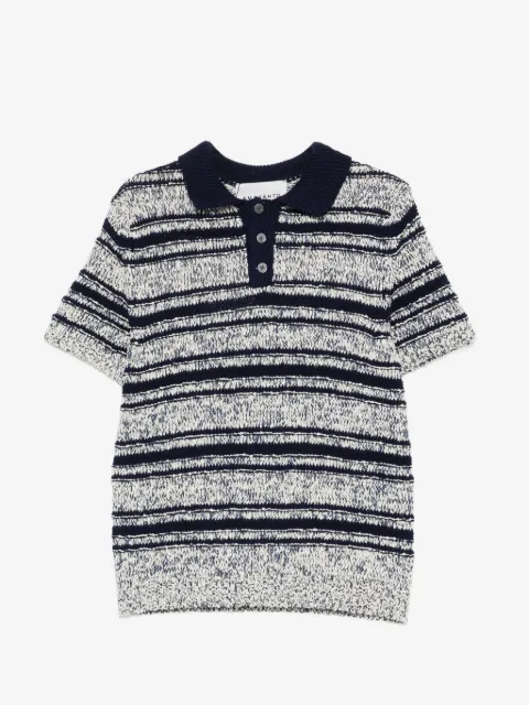 AMARANTO  striped button knitwear