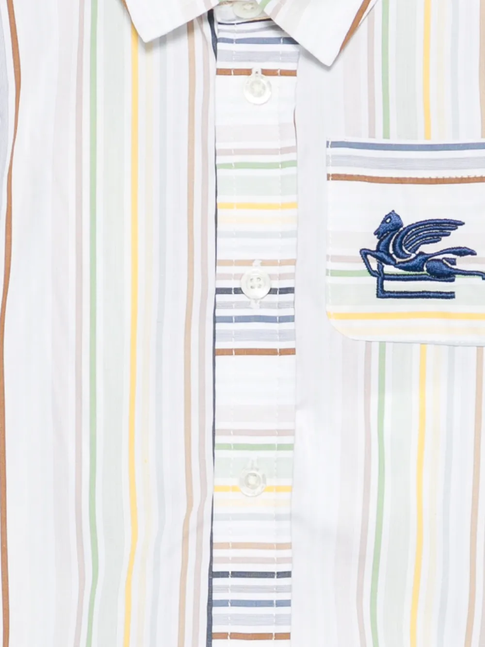 ETRO KIDS Gestreept shirt Wit
