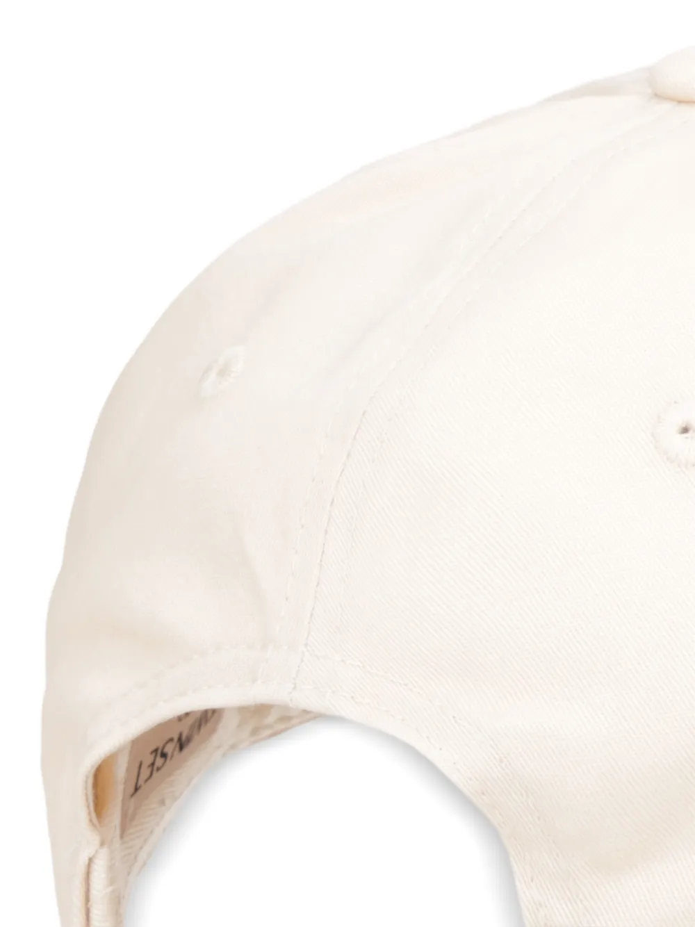 TWINSET Honkbalpet met geborduurd logo Beige