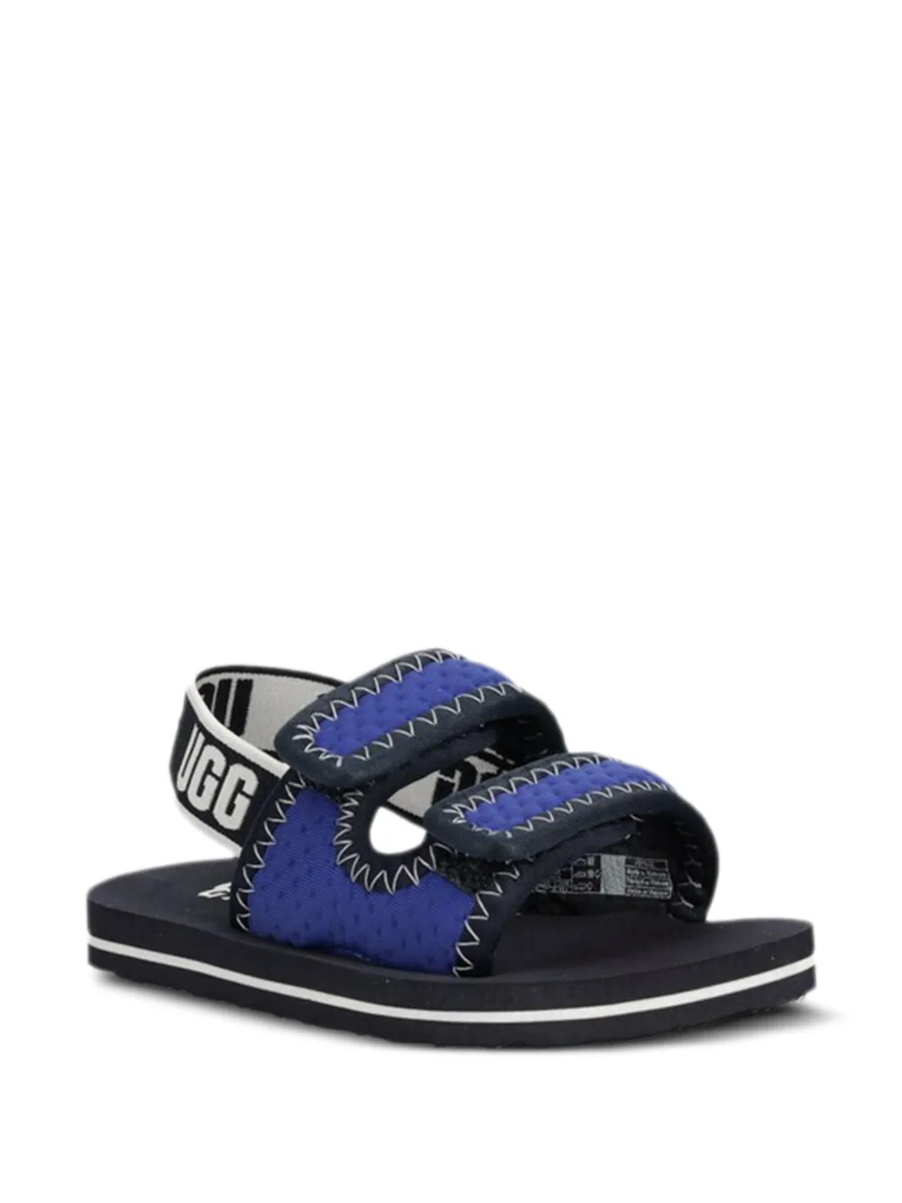 UGG Kids strap stitch sandals - Blu