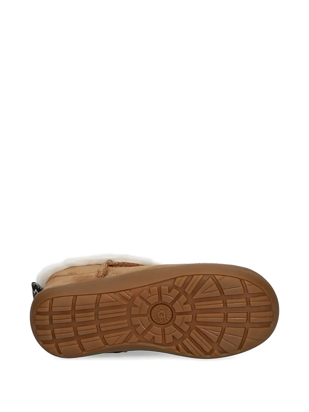 UGG Kids Kinsey shearling-trim touch-strap boots Beige