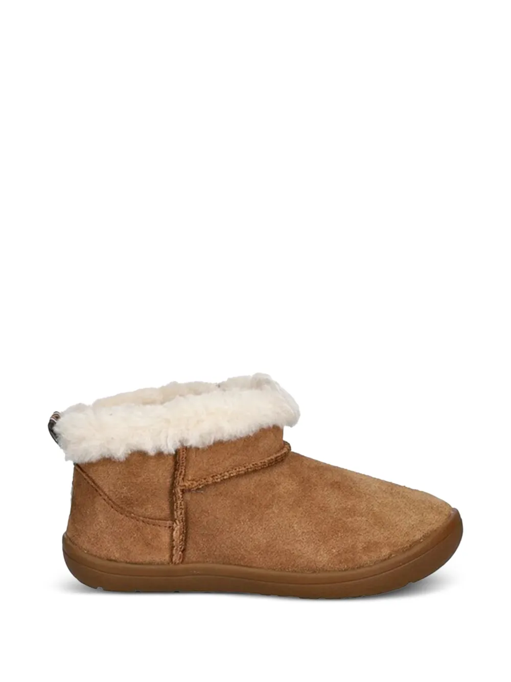 UGG Kids Kinsey shearling-trim touch-strap boots Beige