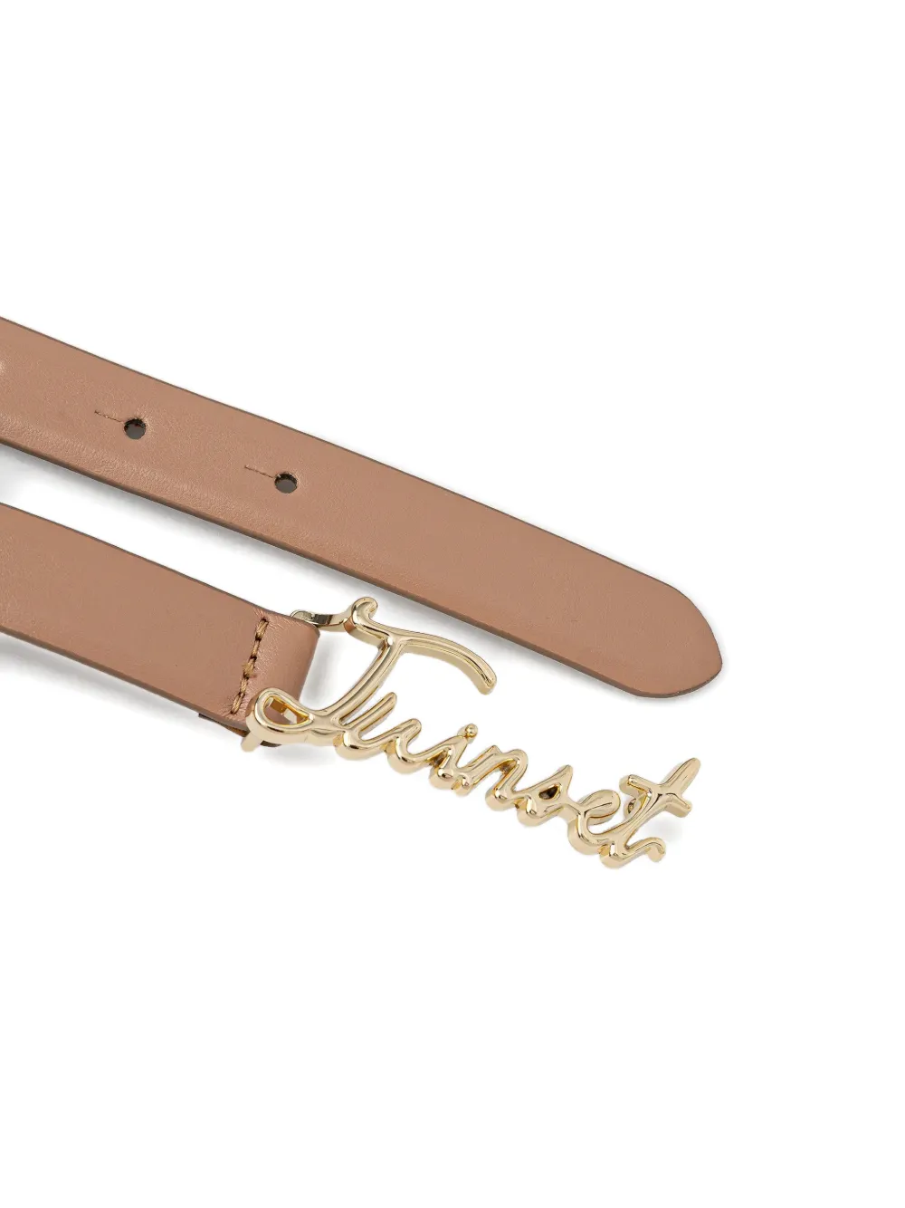 TWINSET Riem met logogesp Beige