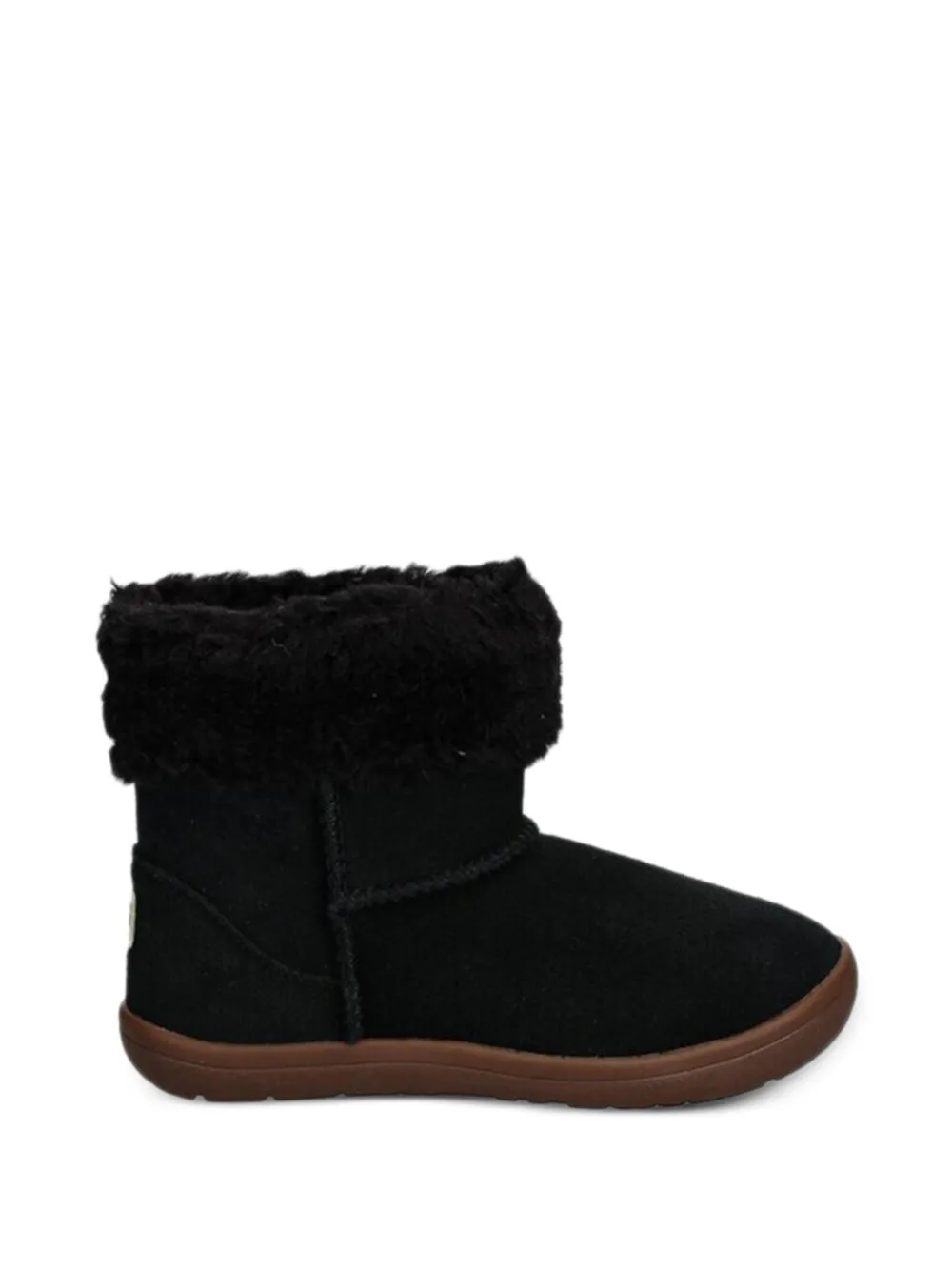 UGG Kids fur trim boots Zwart