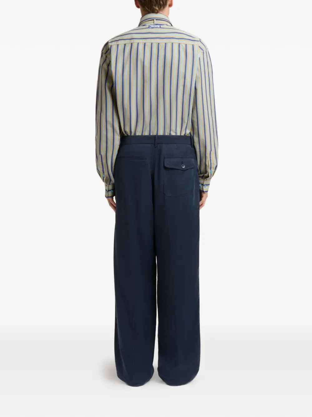 Marni Satijnen broek Blauw